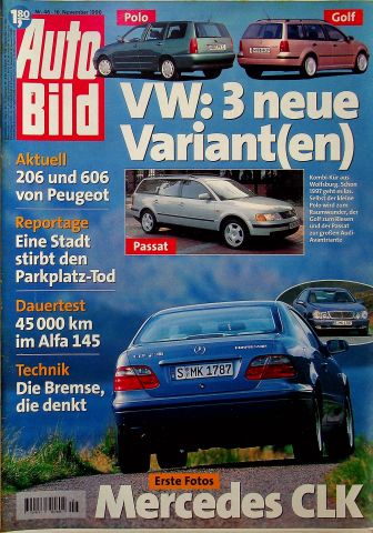Deckblatt Auto Bild (46/1996)